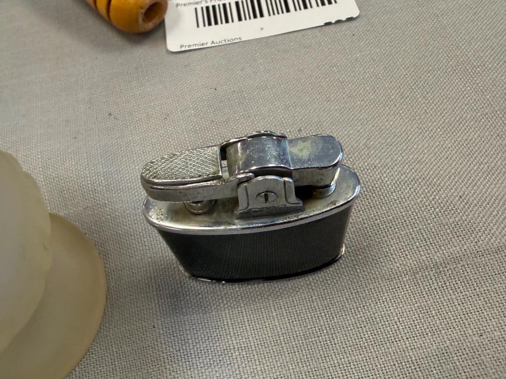 CIGARETTE LIGHTER COLLECTION INCLUDING ZIPPO, CONTINENTAL, AND JAPANESE FROSTED GLASS - 5