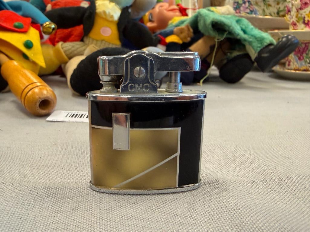 CIGARETTE LIGHTER COLLECTION INCLUDING ZIPPO, CONTINENTAL, AND JAPANESE FROSTED GLASS - 6