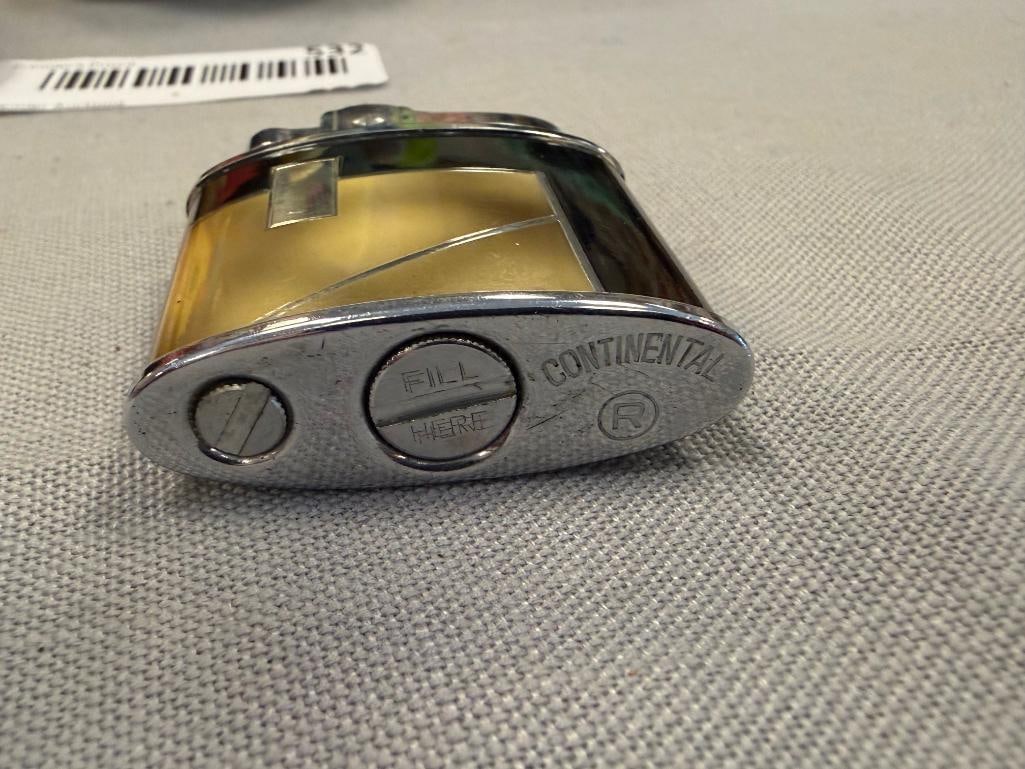 CIGARETTE LIGHTER COLLECTION INCLUDING ZIPPO, CONTINENTAL, AND JAPANESE FROSTED GLASS - 7