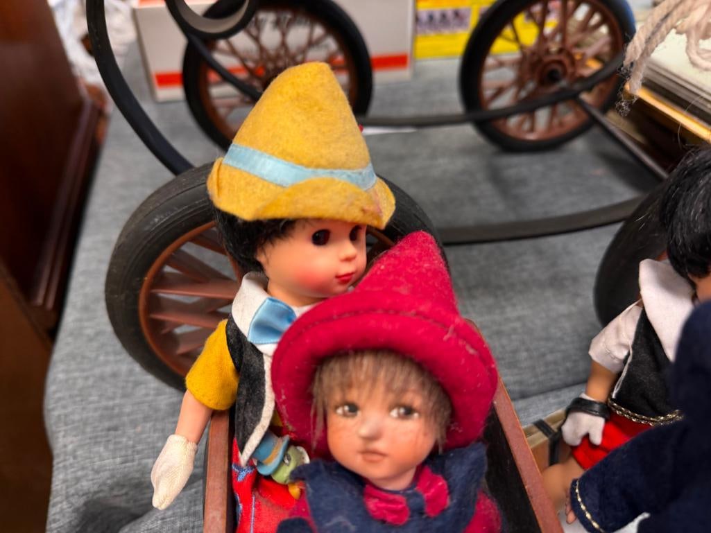 ASSORTED COLLECTIBLE DOLLS INCLUDING MOSTLY PINOCCHIO, STORYLAND COLLECTION, MADAME ALEXANDER, ETC. - 10
