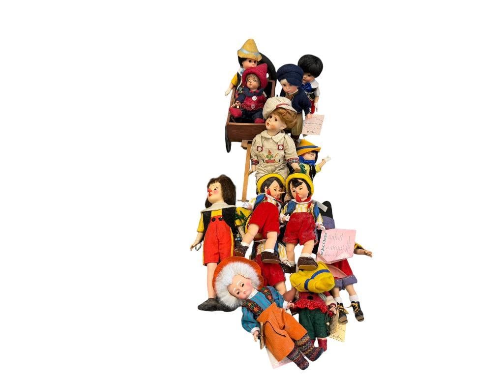 ASSORTED COLLECTIBLE DOLLS INCLUDING MOSTLY PINOCCHIO, STORYLAND COLLECTION, MADAME ALEXANDER, ETC. (1 of 13)