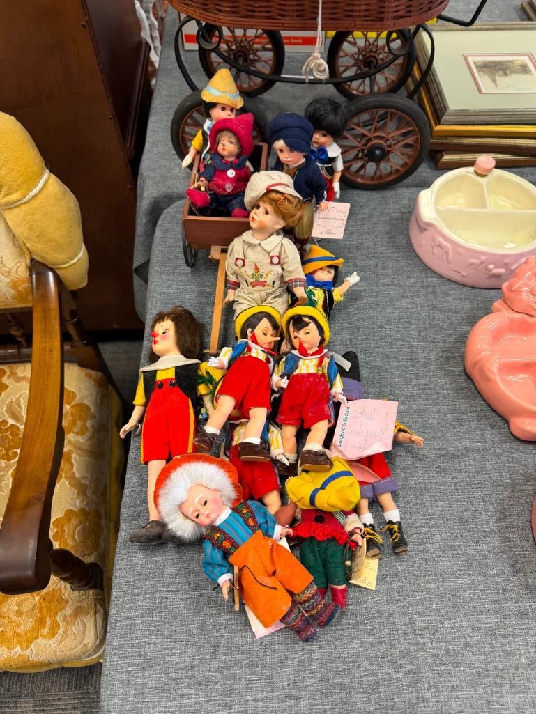ASSORTED COLLECTIBLE DOLLS INCLUDING MOSTLY PINOCCHIO, STORYLAND COLLECTION, MADAME ALEXANDER, ETC. - 3