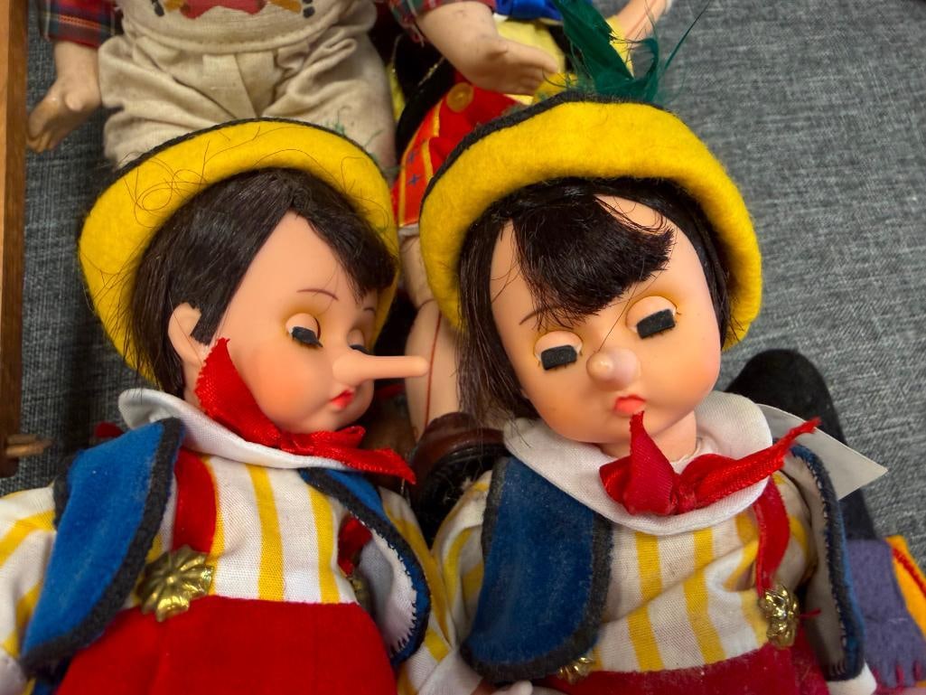 ASSORTED COLLECTIBLE DOLLS INCLUDING MOSTLY PINOCCHIO, STORYLAND COLLECTION, MADAME ALEXANDER, ETC. - 5