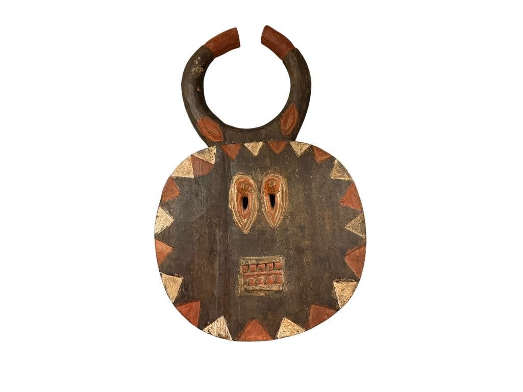 CARVED WOOD BAULE KPLE KPLE GOLI AFRICAN TRIBAL CEREMONIAL MASK FROM THE IVORY COAST (1 of 9)