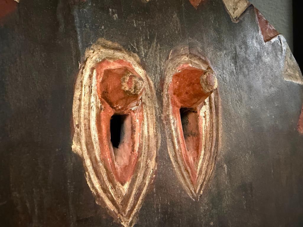 CARVED WOOD BAULE KPLE KPLE GOLI AFRICAN TRIBAL CEREMONIAL MASK FROM THE IVORY COAST - 4