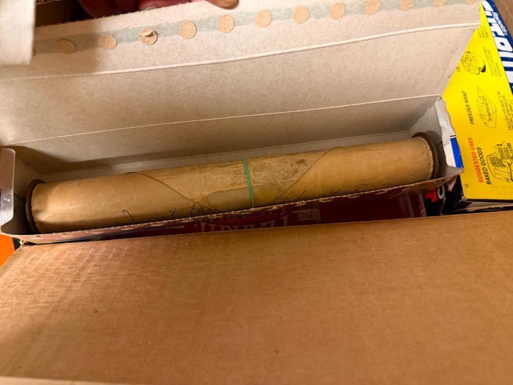 THREE BOXES OF ANTIQUE PIANO ROLLS FOR PLAYER PIANO - 7