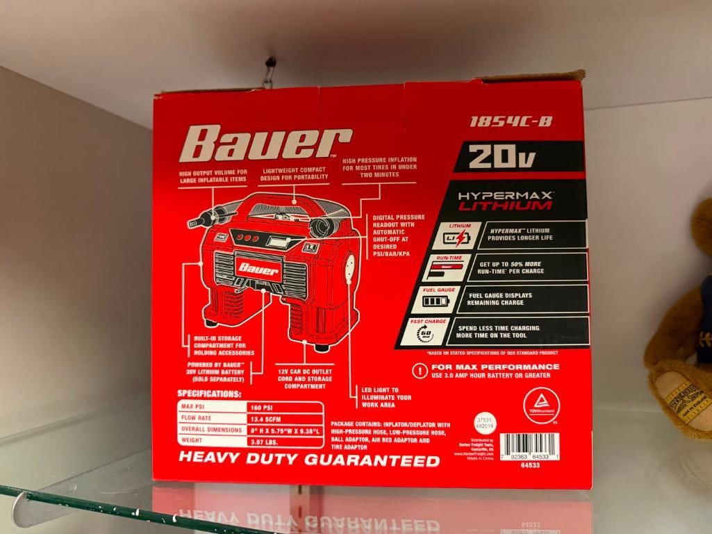 BAUER 1854C-B 20V HYPERMAX LITHIUM INFLATOR / DEFLATOR - 7