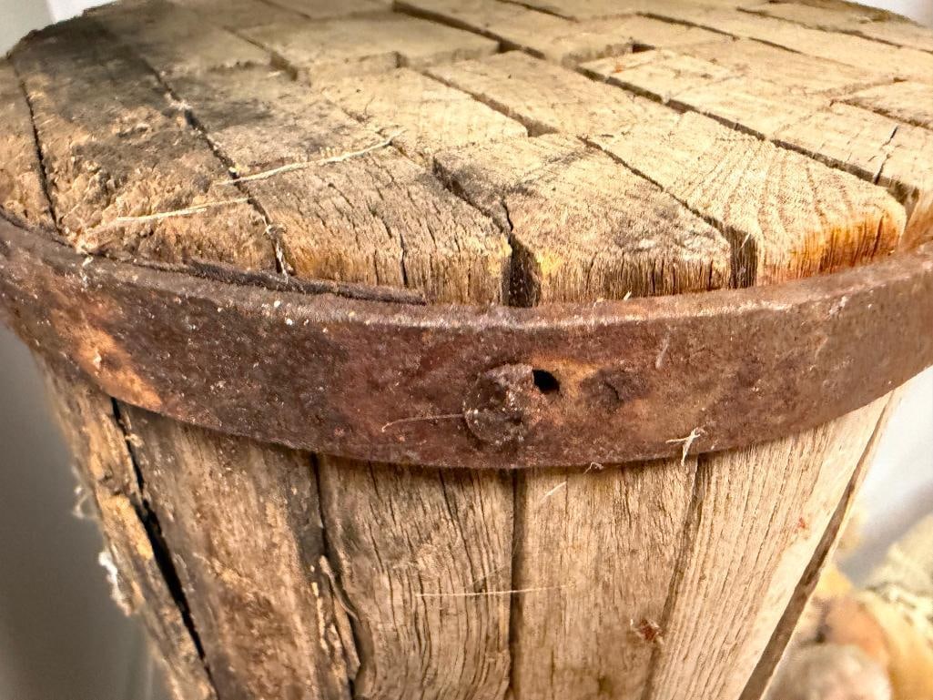 ANTIQUE IRON BRANDED WOOD CARNIVAL CIRCUS MALLET - 7