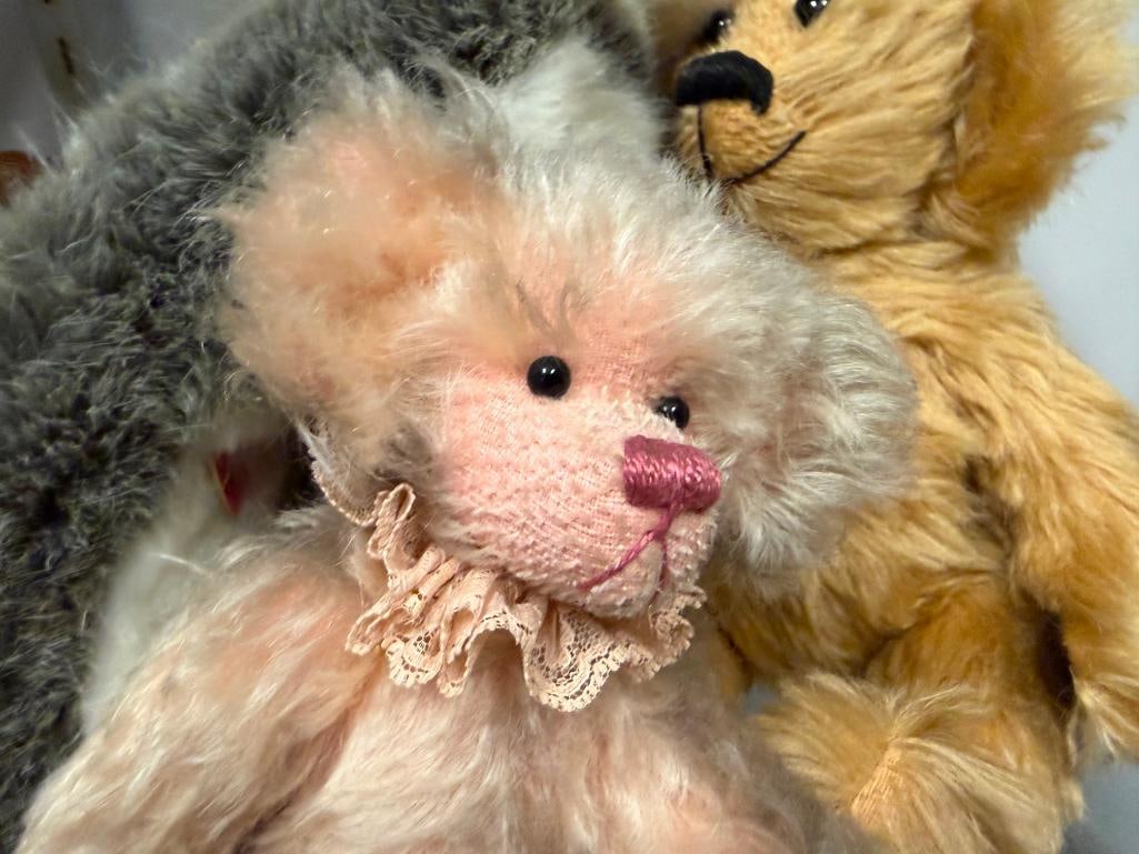 COLLECTIBLE STUFFED ANIMALS INCLUDING 1960'S STEIFF MOHAIR DACHSHUND, STEIFF HUSKY PUPPET, AND MORE - 5