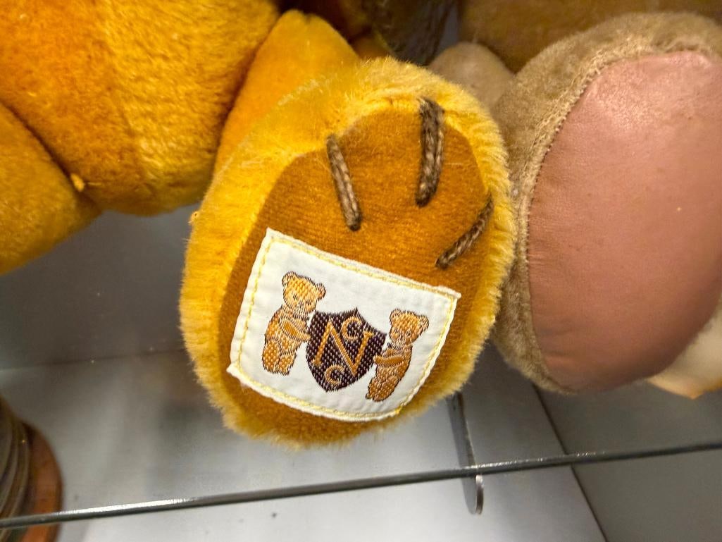 THREE COLLECTIBLE STUFFED TEDDY BEARS INCLUDING PETER BULL BULLY BEAR AND HOUSE OF NISBET BEAR - 7