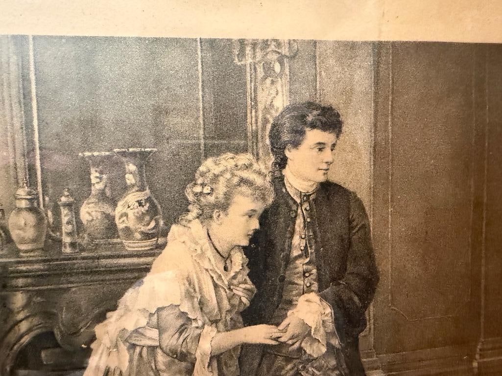 " PRESENTING THE BRIDE " 19TH CENTURY ETCHING BY A. KOPTA FROM OTTO ERDMANN PAINTING - 6