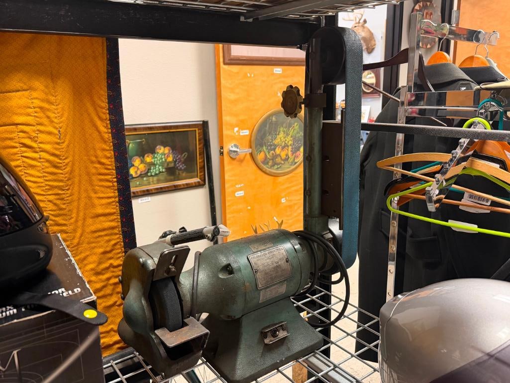 KALAMAZOO INDUSTRIES HEAVY DUTY BALL BEARING BENCH GRINDER 439B - 2