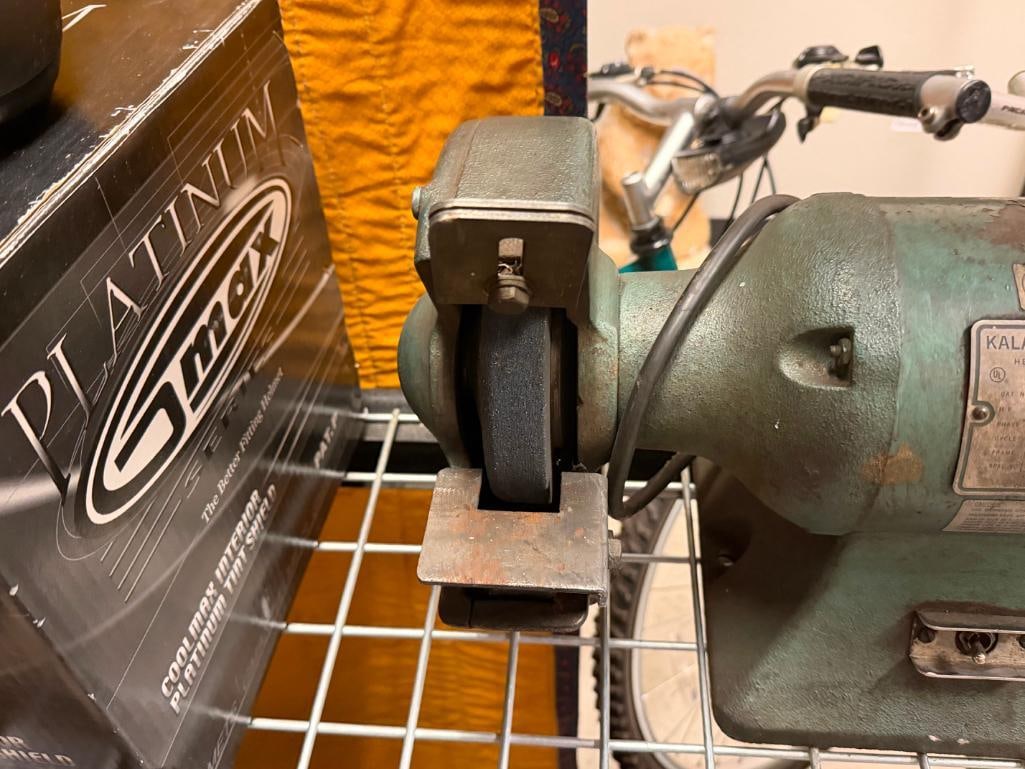 KALAMAZOO INDUSTRIES HEAVY DUTY BALL BEARING BENCH GRINDER 439B - 9
