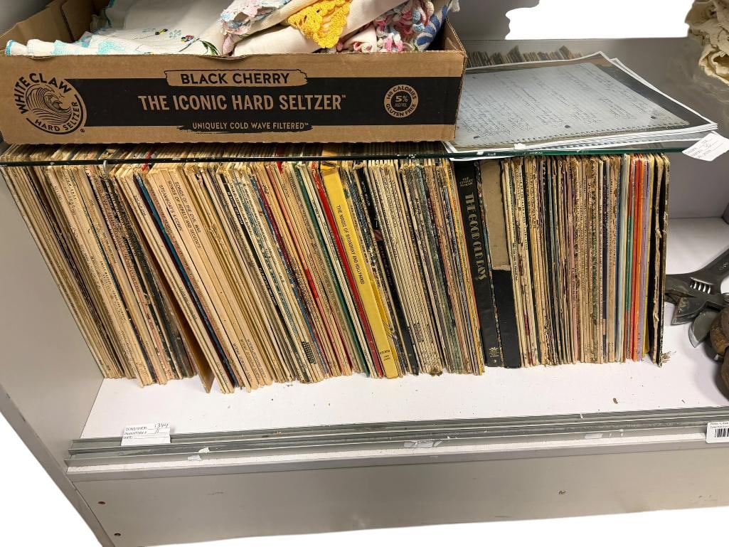 APPROX. 160 ASSORTED 33 1/3 RPM VINYL RECORDS WITH COVERS - 2