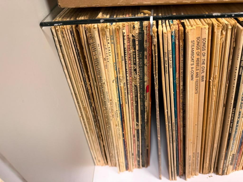 APPROX. 160 ASSORTED 33 1/3 RPM VINYL RECORDS WITH COVERS - 3