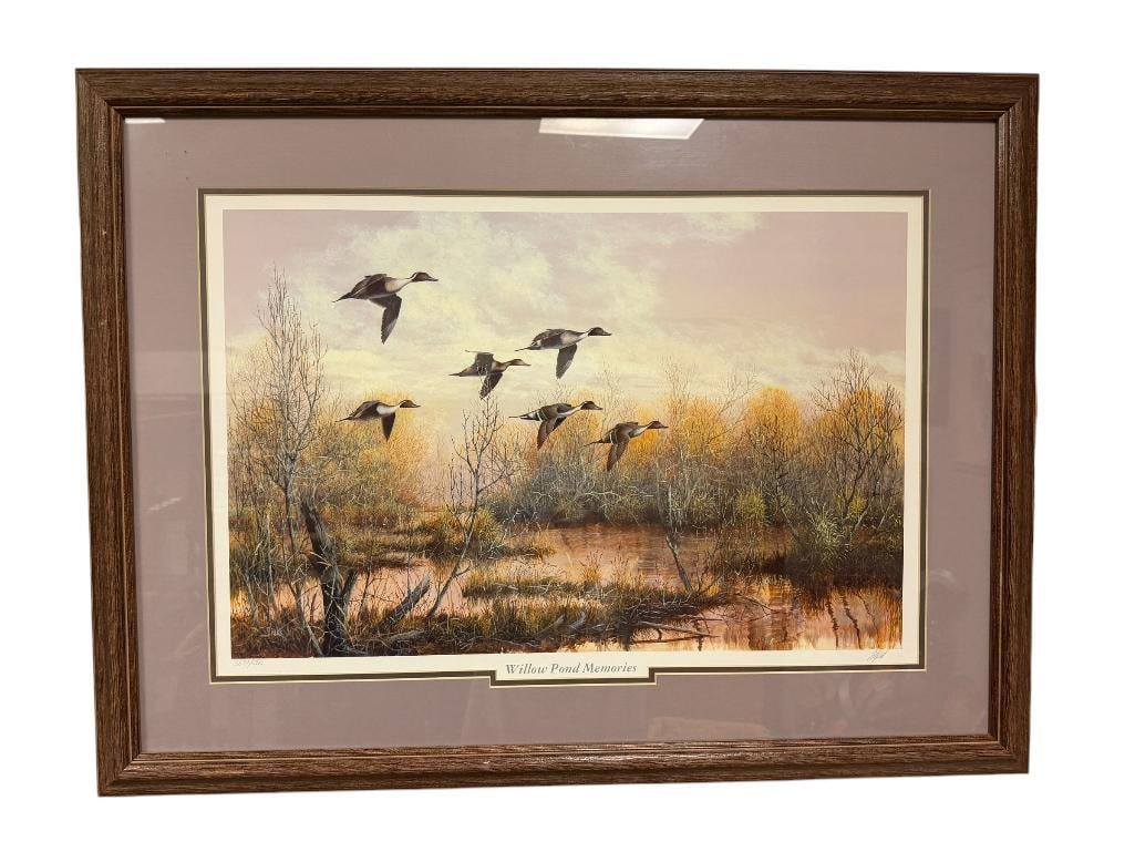 " WILLOW POND MEMORIES " SIGNED AND NUMBERED PRINT BY ROBERT BINKS (1 of 6)