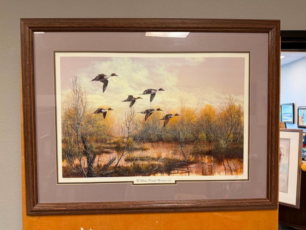 " WILLOW POND MEMORIES " SIGNED AND NUMBERED PRINT BY ROBERT BINKS - 2