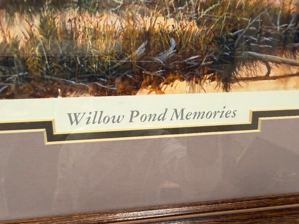 " WILLOW POND MEMORIES " SIGNED AND NUMBERED PRINT BY ROBERT BINKS - 3