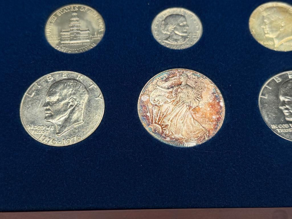 COINS OF THE 20TH CENTURY SET FEATURING 27 COINS INCLUDING SEVERAL 90% SILVER COINS - 3
