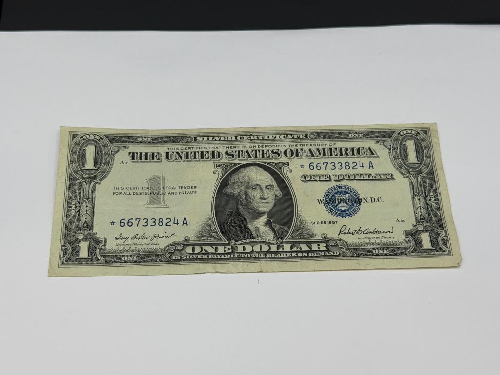 SEVEN U.S. $ SILVER CERTIFICATES INCLUDING TWO STAR NOTES - 14