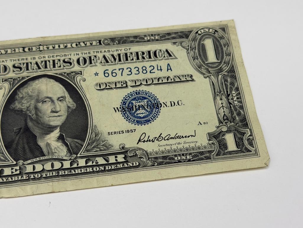 SEVEN U.S. $ SILVER CERTIFICATES INCLUDING TWO STAR NOTES - 15