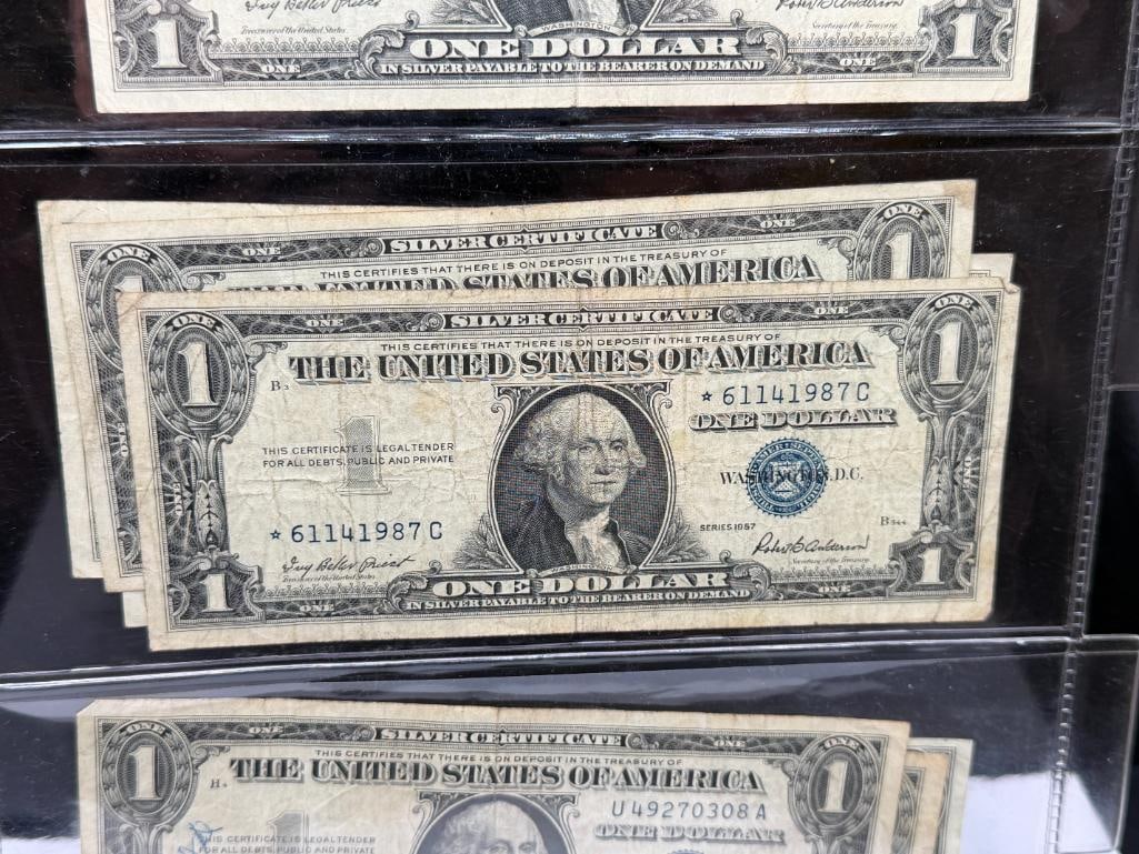 SEVEN U.S. $ SILVER CERTIFICATES INCLUDING TWO STAR NOTES - 3