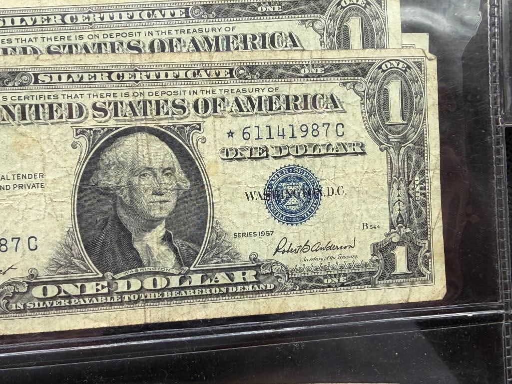 SEVEN U.S. $ SILVER CERTIFICATES INCLUDING TWO STAR NOTES - 4
