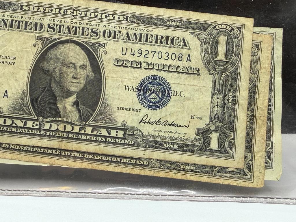 SEVEN U.S. $ SILVER CERTIFICATES INCLUDING TWO STAR NOTES - 6