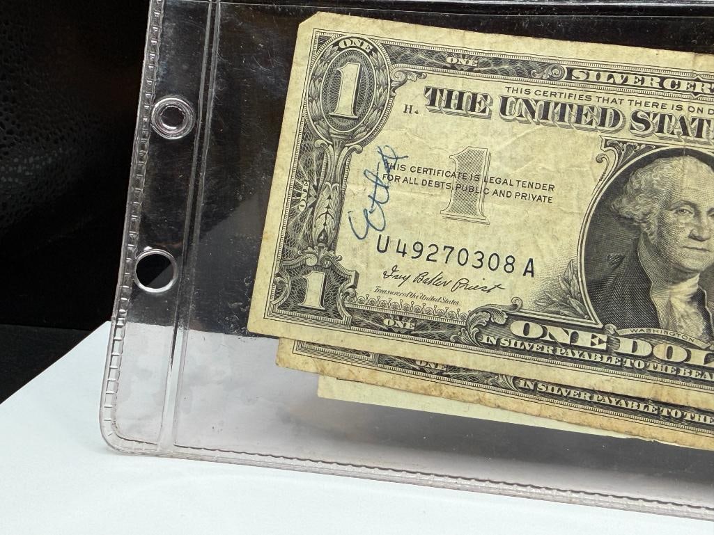 SEVEN U.S. $ SILVER CERTIFICATES INCLUDING TWO STAR NOTES - 7