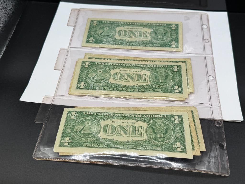 SEVEN U.S. $ SILVER CERTIFICATES INCLUDING TWO STAR NOTES - 8