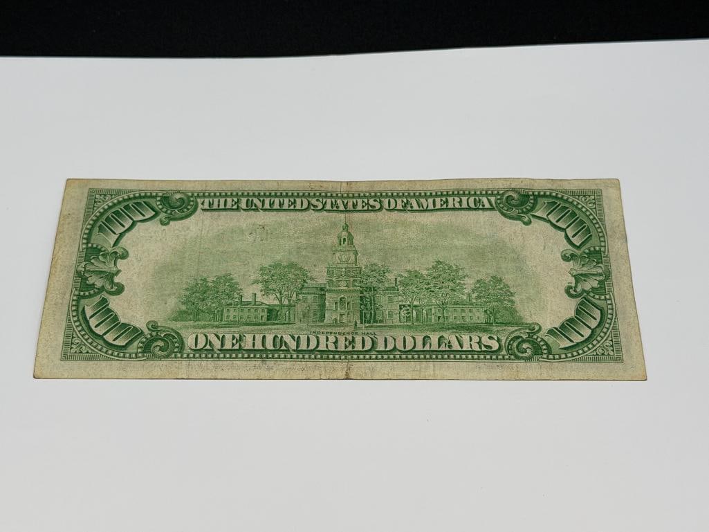 1928-A $100 FEDERAL RESERVE CURRENCY NOTE REEDEMABLE IN GOLD ON DEMAND - 5