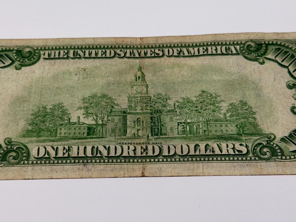 1928-A $100 FEDERAL RESERVE CURRENCY NOTE REEDEMABLE IN GOLD ON DEMAND - 6