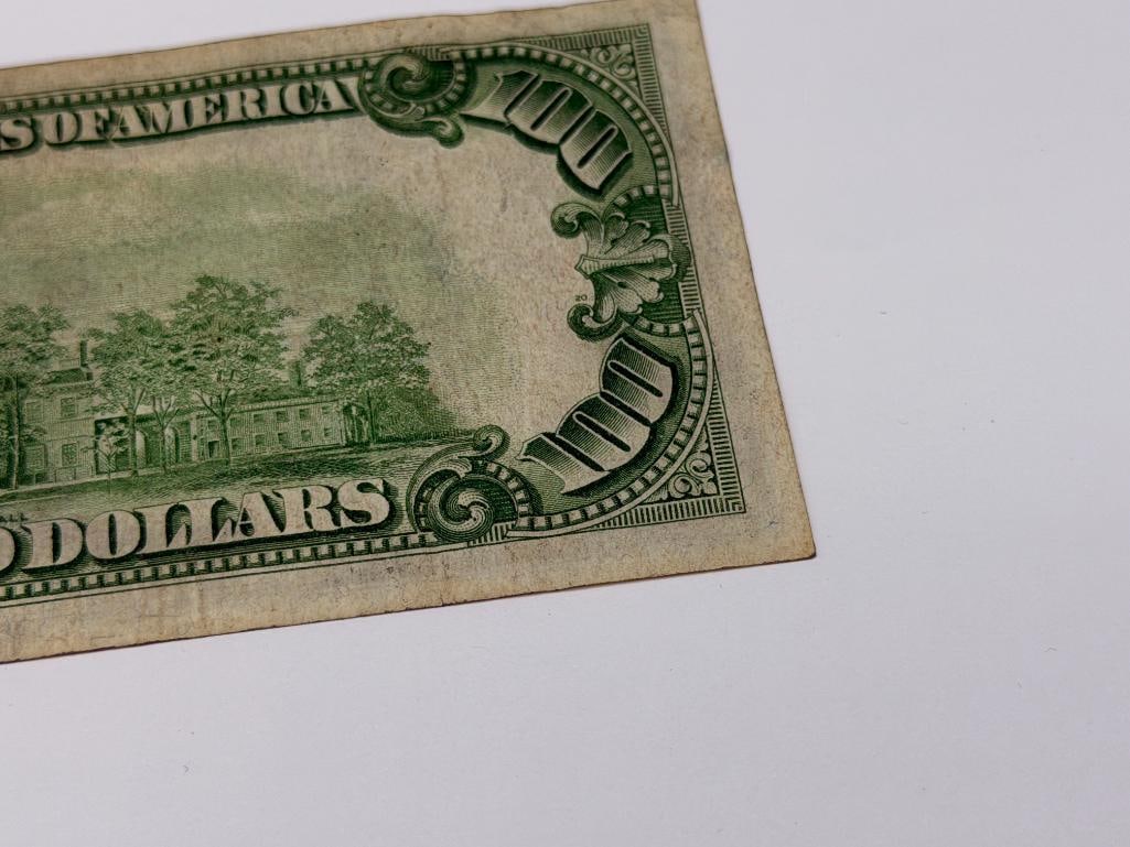 1928-A $100 FEDERAL RESERVE CURRENCY NOTE REEDEMABLE IN GOLD ON DEMAND - 7