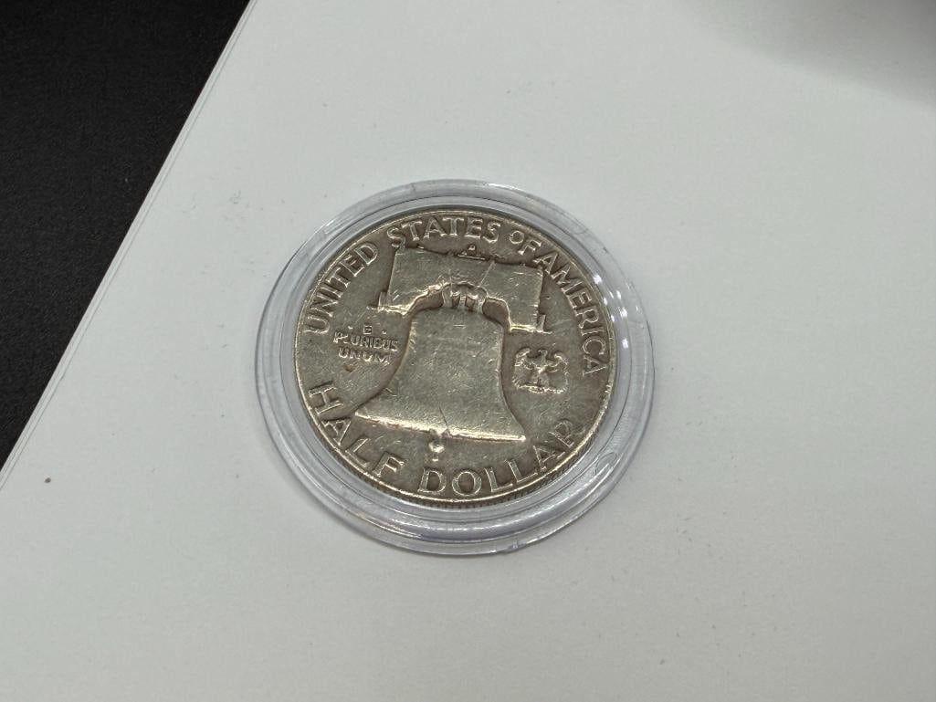1951 HISTORIC U.S. SILVER HALF DOLLARS SET FEATURING THREE FRANKLIN SILVER HALF DOLLARS - 5
