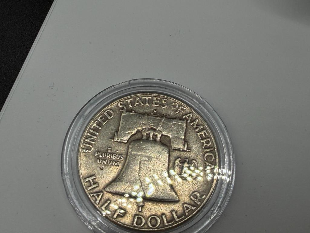 1951 HISTORIC U.S. SILVER HALF DOLLARS SET FEATURING THREE FRANKLIN SILVER HALF DOLLARS - 6