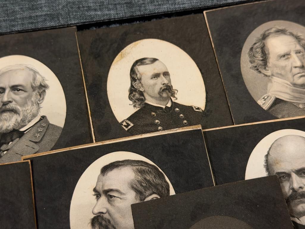 19TH - 20TH CENTURY CABINET CARDS FROM HISTORICAL FIGURES MEADE, E. LEE , MC DOWELL, CUSTER, GRANT - 3