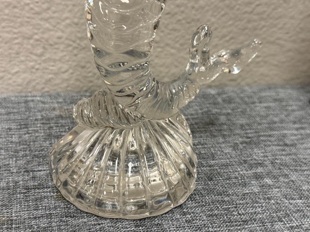 CRYSTAL FIGURE OF A MERMAID STANDING ON A SHELL - 4