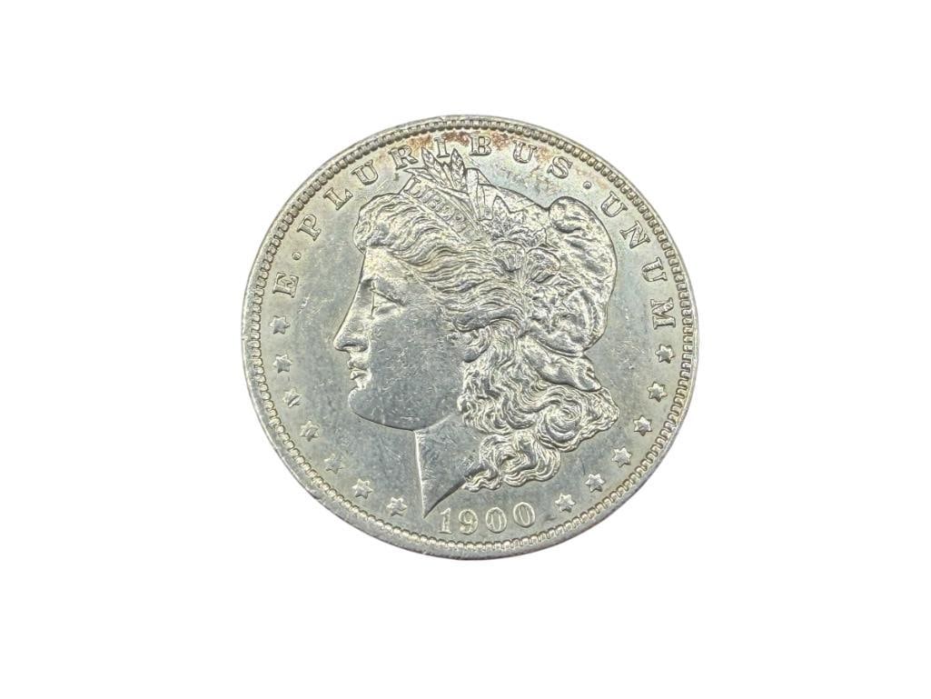 1900 U.S. MORGAN SILVER DOLLAR: 90% SILVER