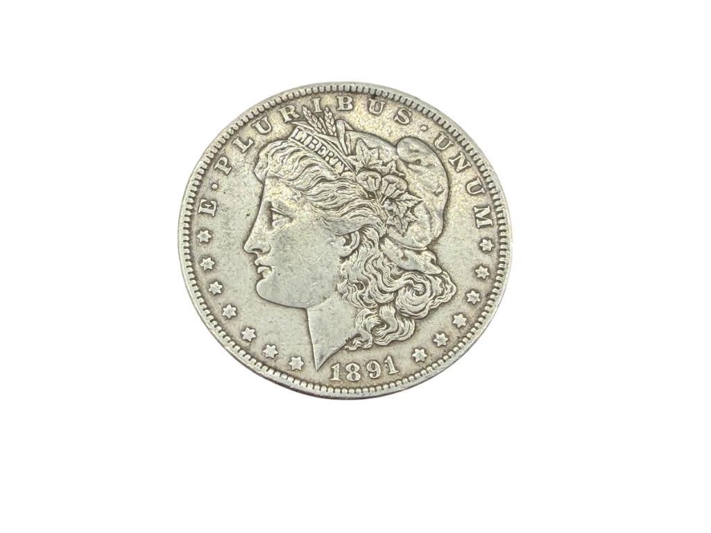 1891 U.S. MORGAN SILVER DOLLAR (1 of 6)