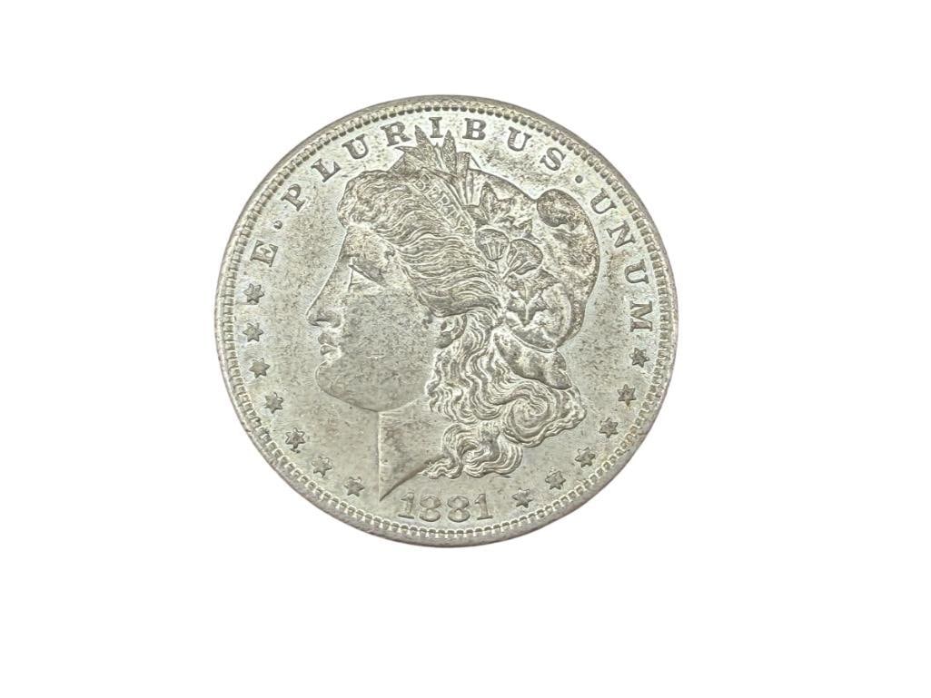 1881-S U.S. MORGAN SILVER DOLLAR (1 of 6)