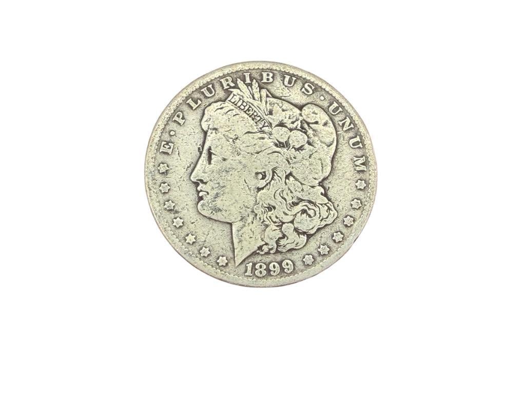 1899-O U.S. MORGAN SILVER DOLLAR (1 of 6)