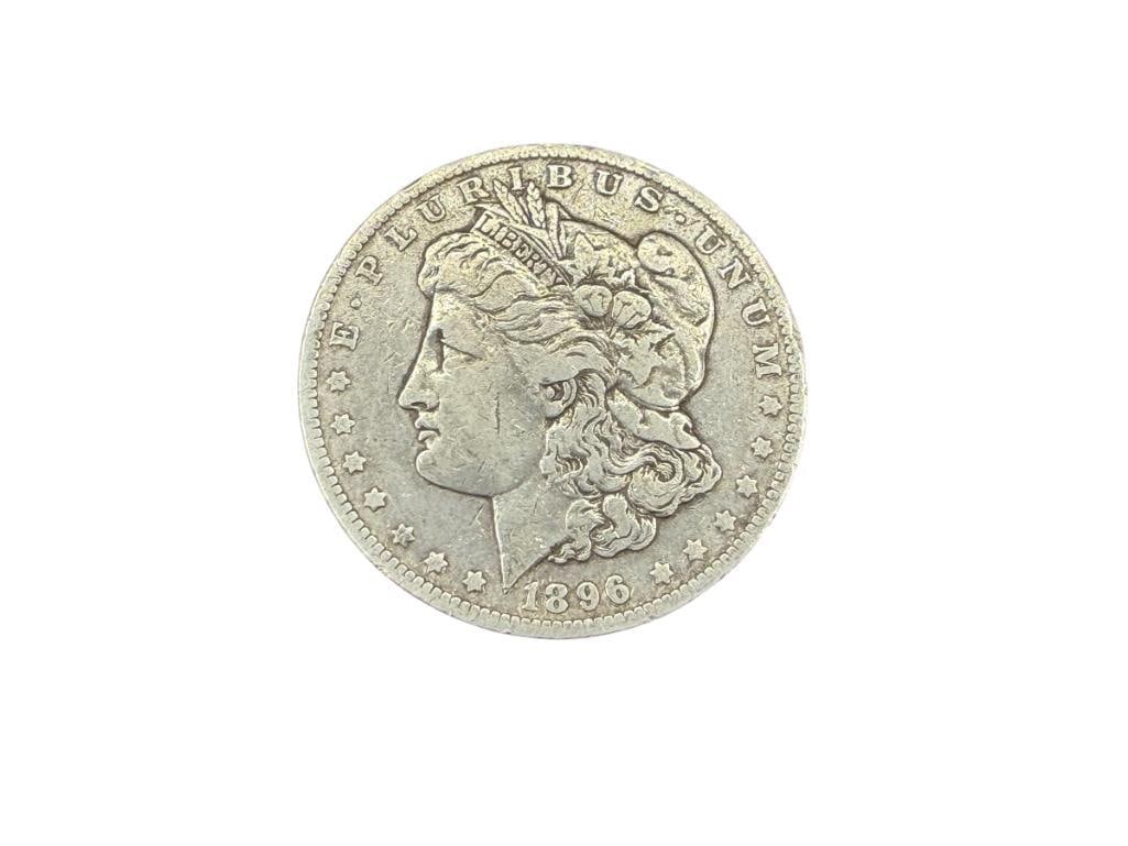 1896-O U.S. MORGAN SILVER DOLLAR (1 of 6)