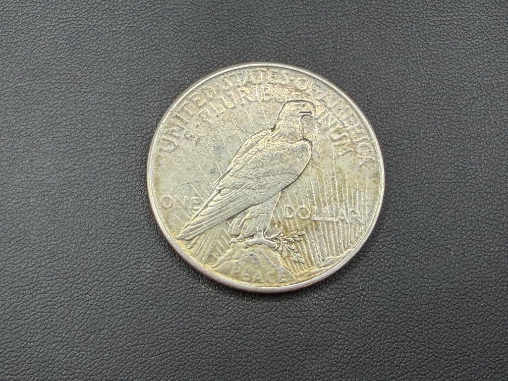 1925 U.S. PEACE SILVER DOLLAR - 4