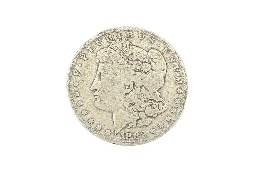 1882-O U.S. MORGAN SILVER DOLLAR: 90% SILVER