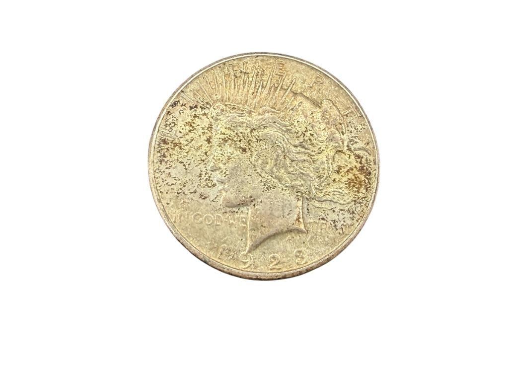 1923-S U.S. PEACE SILVER DOLLAR (1 of 6)
