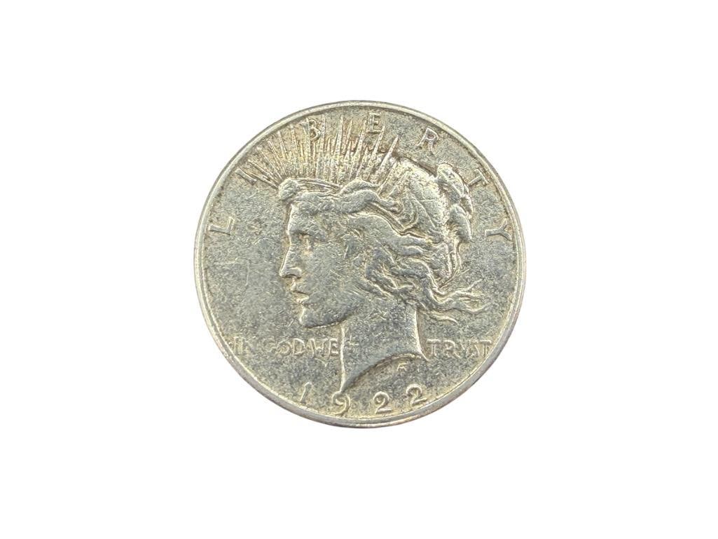 1922-S U.S. PEACE SILVER DOLLAR (1 of 6)