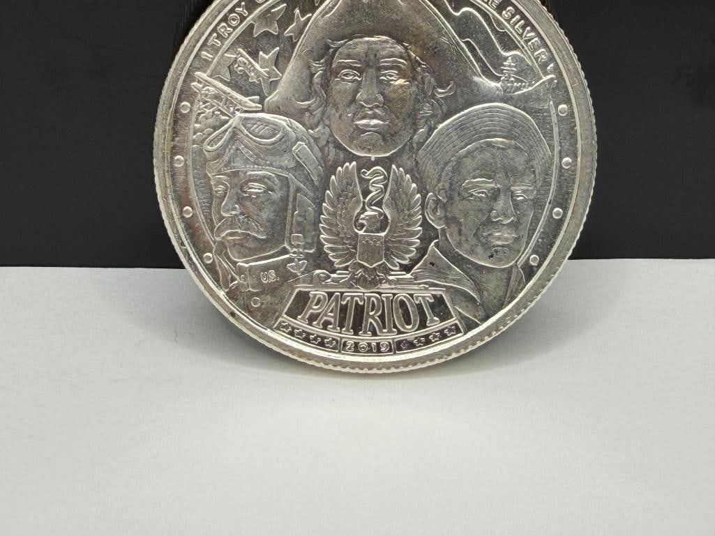 2019 WORLD WAR I COMMEMORATIVE .999 FINE SILVER COIN - 3