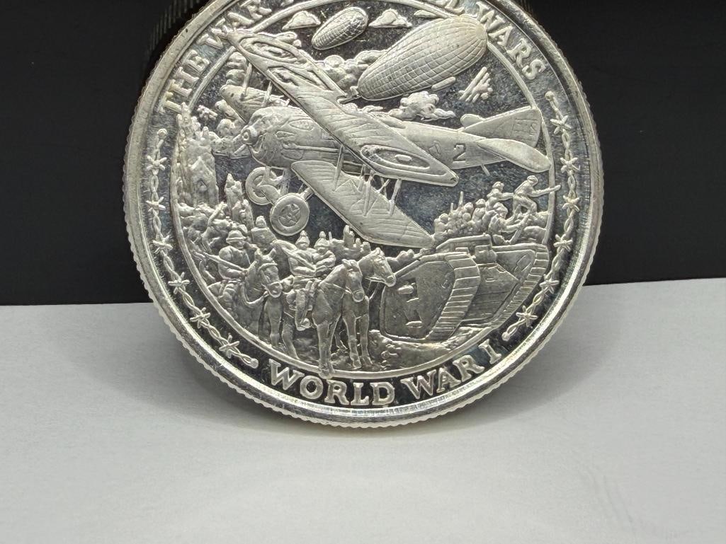 2019 WORLD WAR I COMMEMORATIVE .999 FINE SILVER COIN - 6