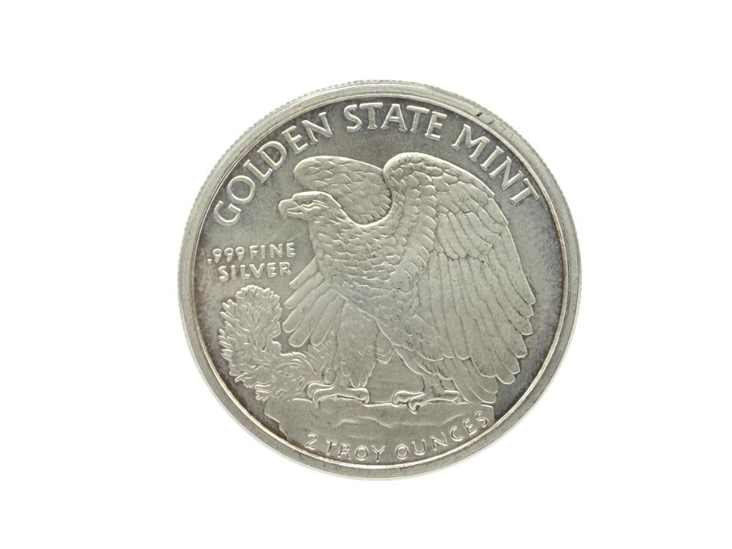 GOLDEN STATE MINT U.S. AMERICAN SILVER EAGLE DESIGN .999 FINE SILVER ROUND (1 of 6)