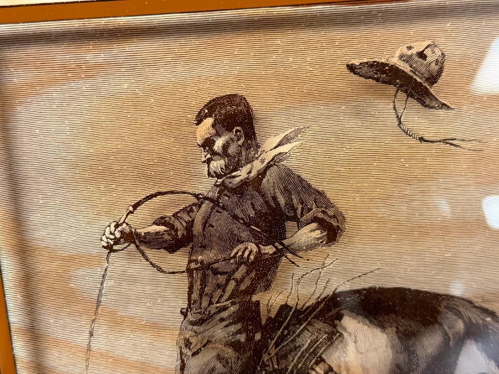 LUCID LINES PHOTOGRAPHY ON GLASS FREDERIC REMINGTON WESTERN ART ON GLASS - 3